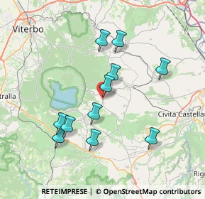 Mappa Via Angelo Toparini, 01032 Ronciglione VT, Italia (7.27727)