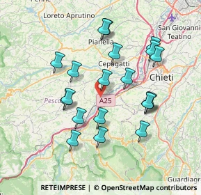 Mappa Str. della Bonifica, 65020 Rosciano PE, Italia (7.421)