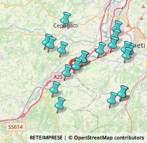 Mappa Via tiburtina km 212, 65025 Manoppello Scalo PE, Italia (4.0765)