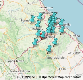 Mappa Via tiburtina km 212, 65025 Manoppello Scalo PE, Italia (11.0915)