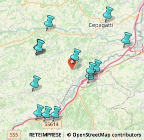 Mappa Via Cugnoli, 65020 Rosciano PE, Italia (4.56643)