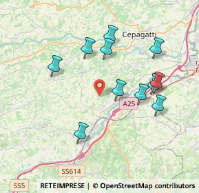 Mappa Via Cugnoli, 65020 Rosciano PE, Italia (3.86)