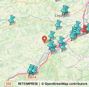 Mappa Via Cugnoli, 65020 Rosciano PE, Italia (5.1705)