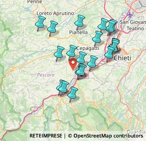 Mappa Via Cugnoli, 65020 Rosciano PE, Italia (7.0835)