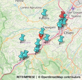 Mappa Via Cugnoli, 65020 Rosciano PE, Italia (7.75125)