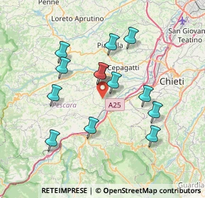 Mappa Via Cugnoli, 65020 Rosciano PE, Italia (7.04462)