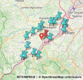 Mappa Via Cugnoli, 65020 Rosciano PE, Italia (6.98118)