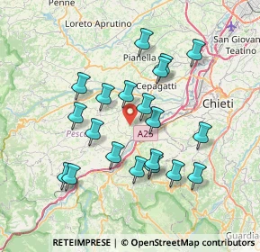 Mappa Via Cugnoli, 65020 Rosciano PE, Italia (7.1805)