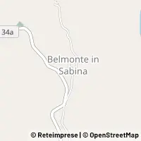 Map Belmonte in Sabina