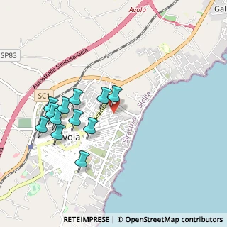 Mappa Via Monsignor Angelo Calabretta, 96012 Avola SR, Italia (1.0925)