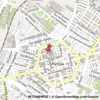 Mappa Via Milano,  110, 96012 Avola, Siracusa (Sicilia)