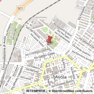 Mappa Via Ugo Foscolo, 63, 96012 Avola, Siracusa (Sicilia)