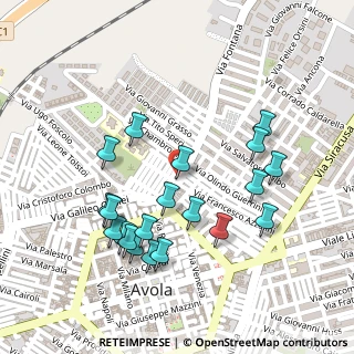 Mappa Via Tevere, 96012 Avola SR, Italia (0.277)