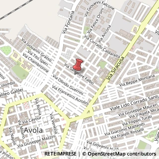 Mappa Via Alcide De Gasperi, 96012 Avola SR, Italia, 96012 Avola, Siracusa (Sicilia)