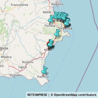 Mappa Via Giuliano Guazzelli, 96012 Avola SR, Italia (17.268)