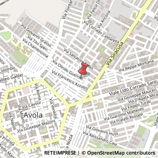 Mappa Via Guerrini Olindo, 51, 96012 Avola, Siracusa (Sicilia)