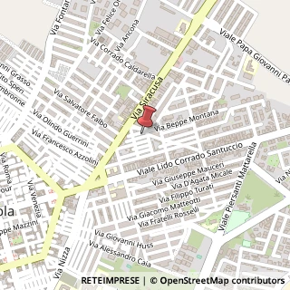 Mappa Via Montana, 16, 96012 Avola, Siracusa (Sicilia)