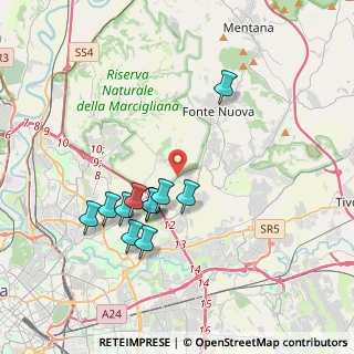 Mappa Via Giacomo da Lentini, 00137 Roma RM, Italia (3.71636)