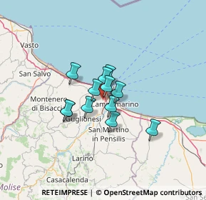 Mappa Via degli Oleandri, 86039 Termoli CB, Italia (8.41)