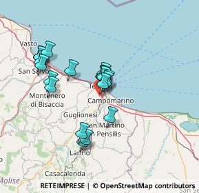 Mappa Via degli Oleandri, 86039 Termoli CB, Italia (13.1145)