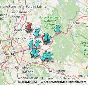 Mappa Via della Sibilla, 00019 Tivoli RM, Italia (10.55)