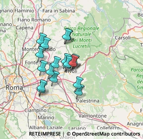 Mappa Via della Sibilla, 00019 Tivoli RM, Italia (10.73222)