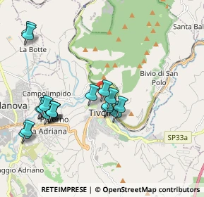 Mappa Via della Sibilla, 00019 Tivoli RM, Italia (2.08526)