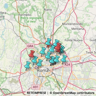 Mappa Via Cortona, 00138 Roma RM, Italia (5.78842)