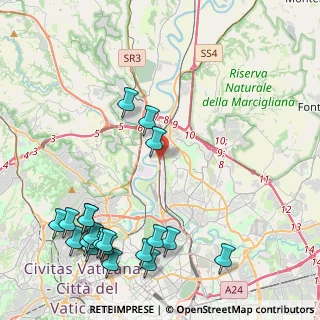 Mappa Via Cortona, 00138 Roma RM, Italia (5.9965)