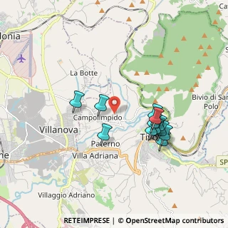 Mappa Via Delle Gardenie, 00019 Tivoli RM, Italia (1.7325)