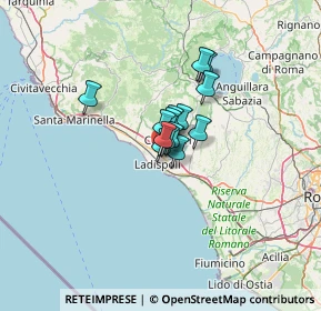 Mappa Via Aurelia, 00053 Ladispoli RM, Italia (6.50929)