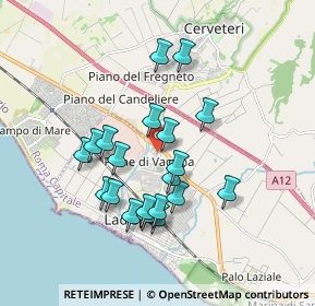 Mappa Via Aurelia, 00053 Ladispoli RM, Italia (1.663)