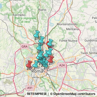 Mappa Via Corrado Mantoni, 00138 Roma RM, Italia (5.99714)