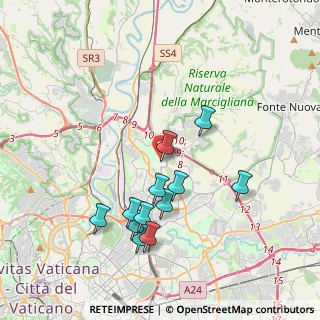 Mappa Via Corrado Mantoni, 00138 Roma RM, Italia (3.8775)