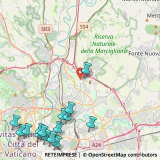 Mappa Via Corrado Mantoni, 00137 Roma RM, Italia (7.21667)