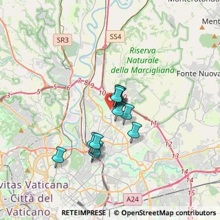 Mappa Via Corrado Mantoni, 00137 Roma RM, Italia (2.63083)