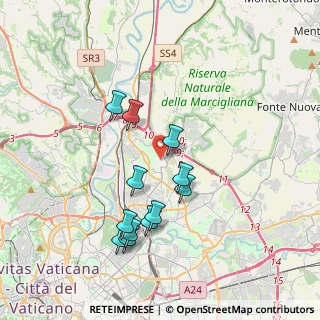 Mappa Via Corrado Mantoni, 00137 Roma RM, Italia (3.74417)