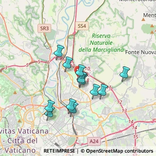 Mappa Via Corrado Mantoni, 00137 Roma RM, Italia (3.34333)