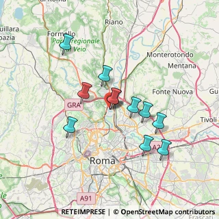 Mappa Via Castiglion Fiorentino, 00138 Roma RM, Italia (6.32455)