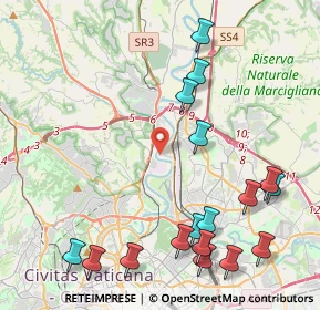Mappa Via Castiglion Fiorentino, 00138 Roma RM, Italia (5.59)