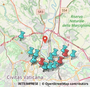 Mappa Via Castiglion Fiorentino, 00138 Roma RM, Italia (4.52765)