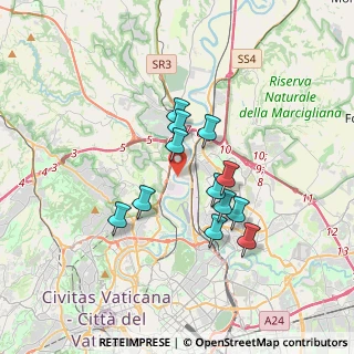 Mappa Via Castiglion Fiorentino, 00138 Roma RM, Italia (2.97083)