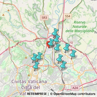 Mappa Via Castiglion Fiorentino, 00138 Roma RM, Italia (3.07818)