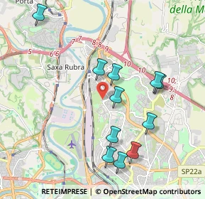 Mappa Via Tina Pica, 00138 Roma RM, Italia (2.08455)
