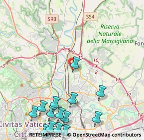 Mappa Via Tina Pica, 00138 Roma RM, Italia (6.42067)