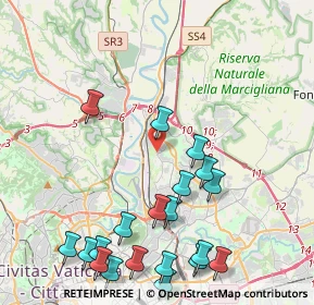 Mappa Via Tina Pica, 00138 Roma RM, Italia (5.4615)