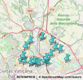 Mappa Via Tina Pica, 00138 Roma RM, Italia (4.66)