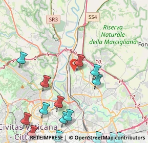 Mappa Via Tina Pica, 00138 Roma RM, Italia (6.26867)