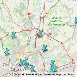 Mappa Via Tina Pica, 00138 Roma RM, Italia (6.80692)