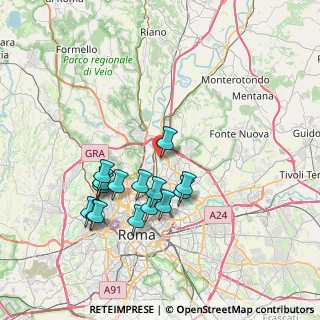 Mappa Via Tina Pica, 00138 Roma RM, Italia (7.52875)